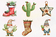 Southwestern Christmas Clipart, an Illustration by Dream Creation (Thumbnail 4 of 6)
