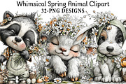 Whimsical Spring Animal Clipart, an Illustration by Daily.Designs (Thumbnail 1 of 7)