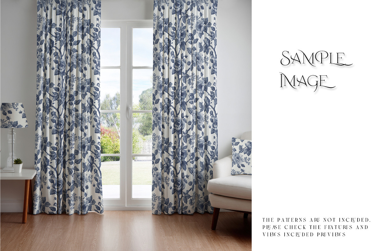 Pinch & Pencil Pleat Curtains Mockup, a Product Mockup by mock-ups (Photo 9 of 12)