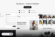 Gayabaru - Fashion Website Template, an UI Kit Template by Kmg Design (Thumbnail 1 of 2)