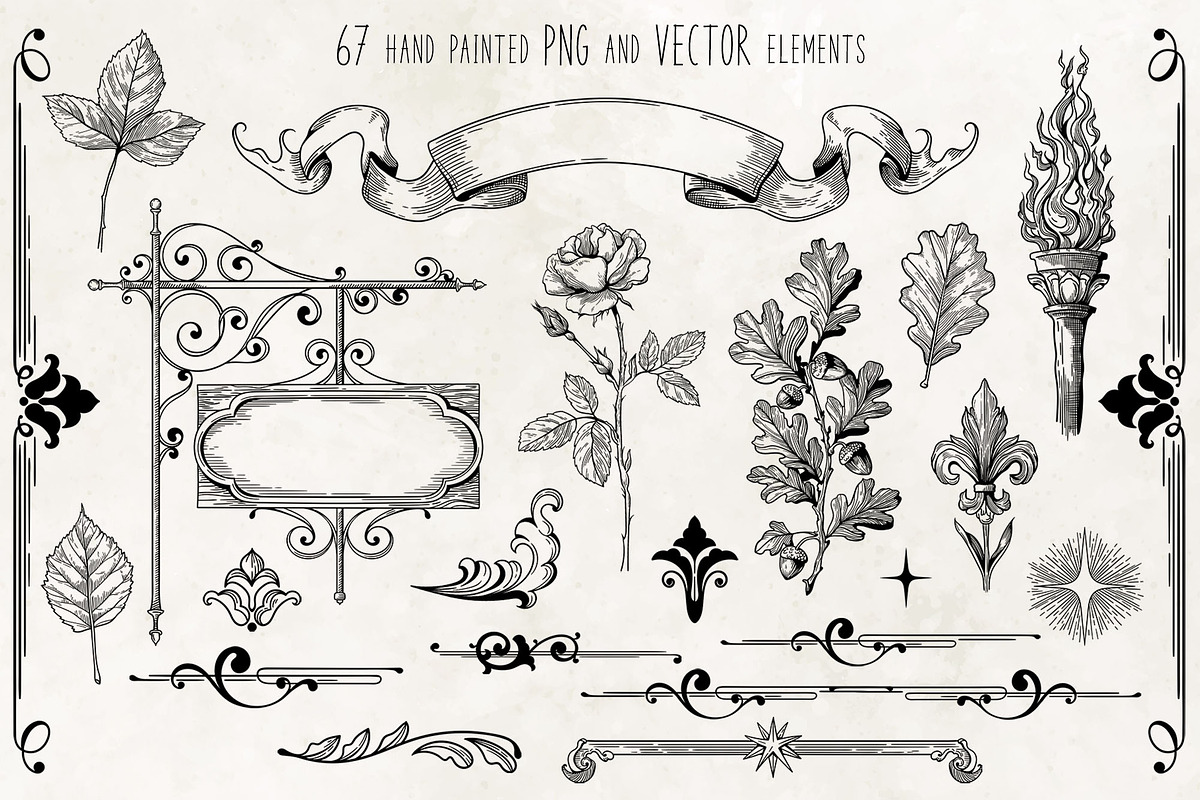 CASTLE STYLE vector graphic clip art, a Decorative Illustration by My Space Garden (Photo 5 of 13)
