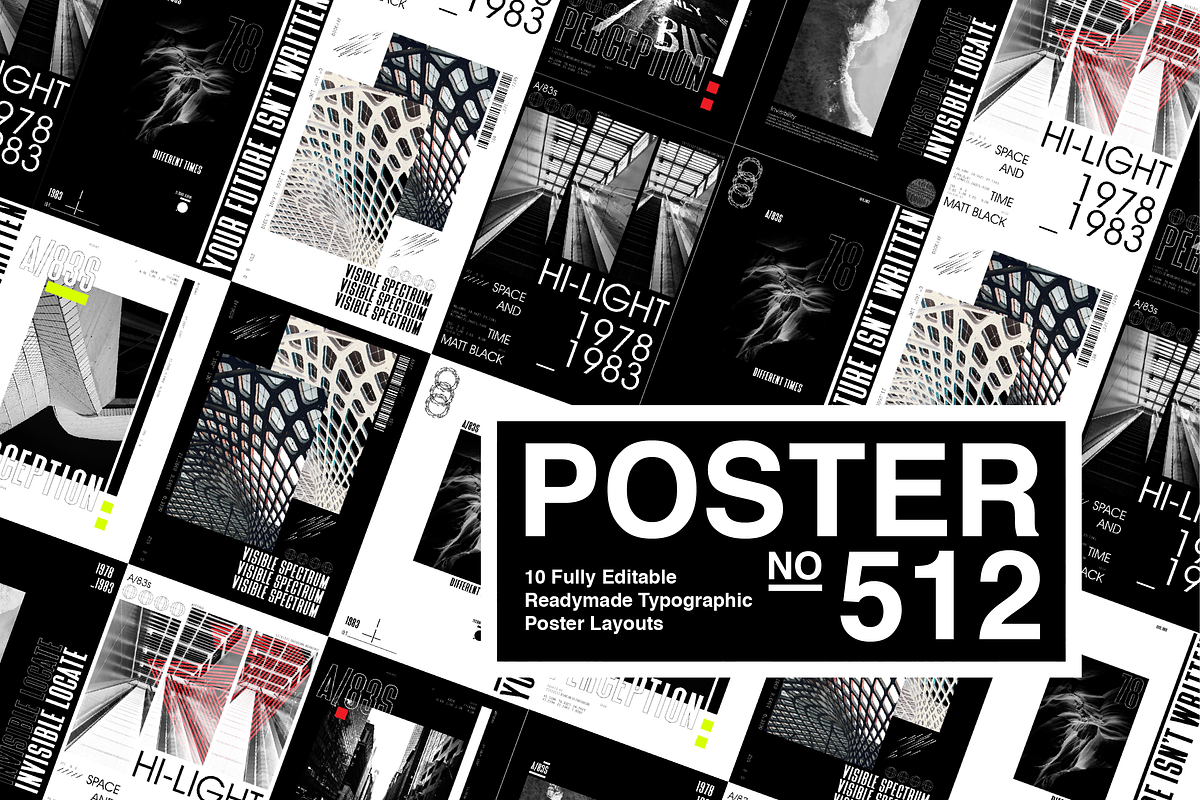 10 Fully Editable Typographic Poster, a Graphic by NoSpoon Design (Photo 1 of 8)