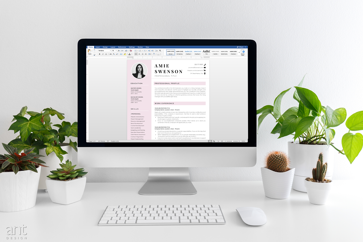 Modern Resume Template - Amie preview 6
