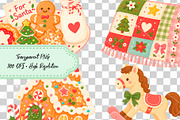 Cozy Christmas Morning Clipart, a Seasonal Illustration by TumblerArtDS (Thumbnail 3 of 3)