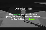 Long Walk Tech - Handwritten Font, a Handwritten Font by BeadyLab (Thumbnail 5 of 9)