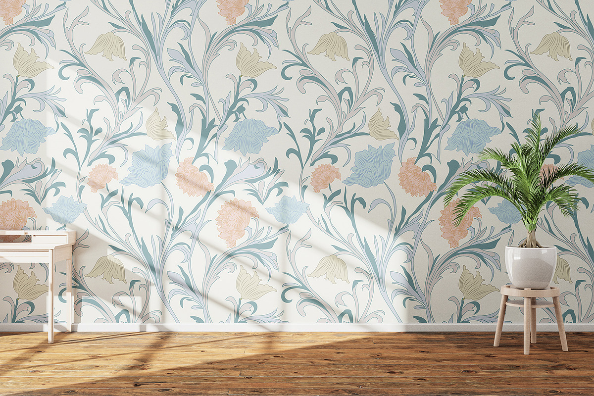 Art Nouveau Botanical Garden, a Pattern Graphic by snadiacreations (Photo 2 of 3)