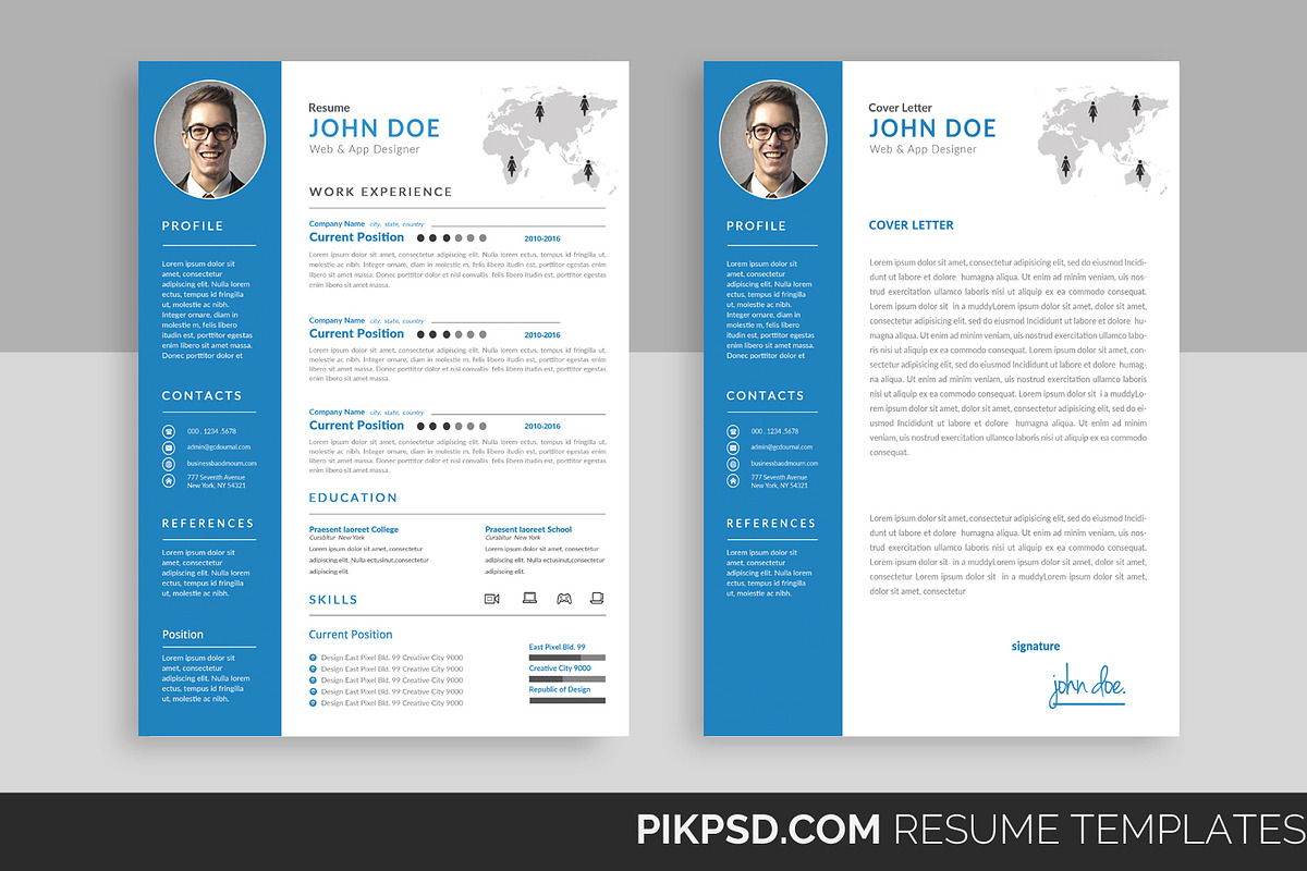 2-piece Elegant Resume set, a Resume Template by graphicforest (Photo 1 of 9)