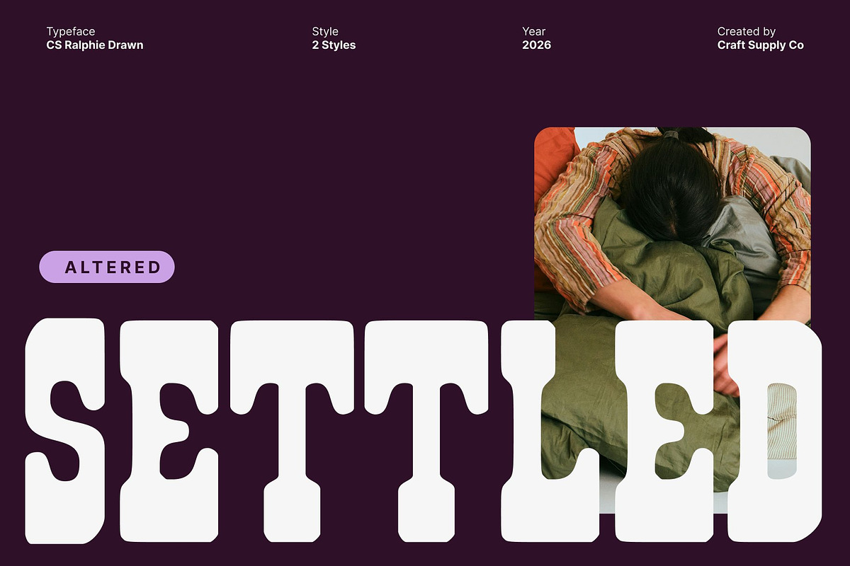 CS Ralphie Drawn, a Serif Font by Craft Supply Co. (Photo 7 of 8)