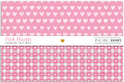 Pink hearts seamless patterns, a Pattern Graphic by Luba Vega (Thumbnail 6 of 9)