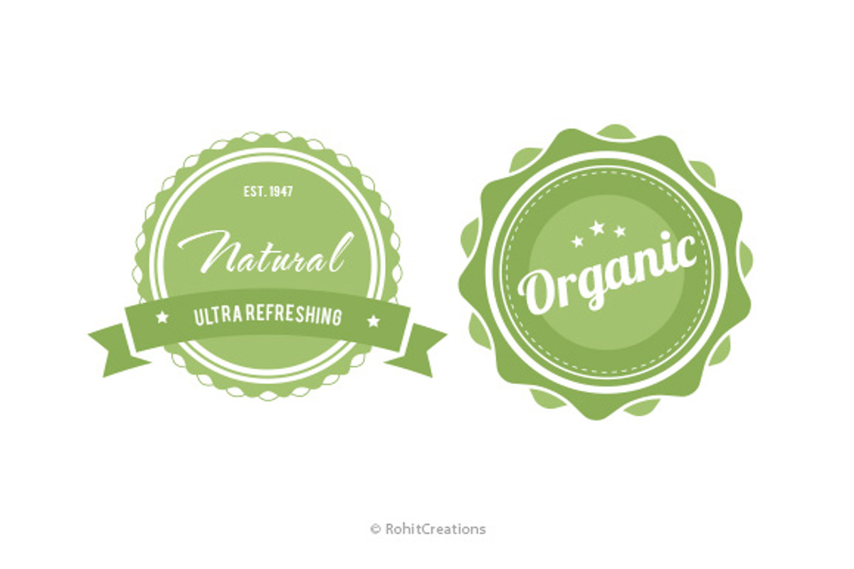 Natural & Organic Badges, an Object Graphic by WellMadePixel (Photo 2 of 5)