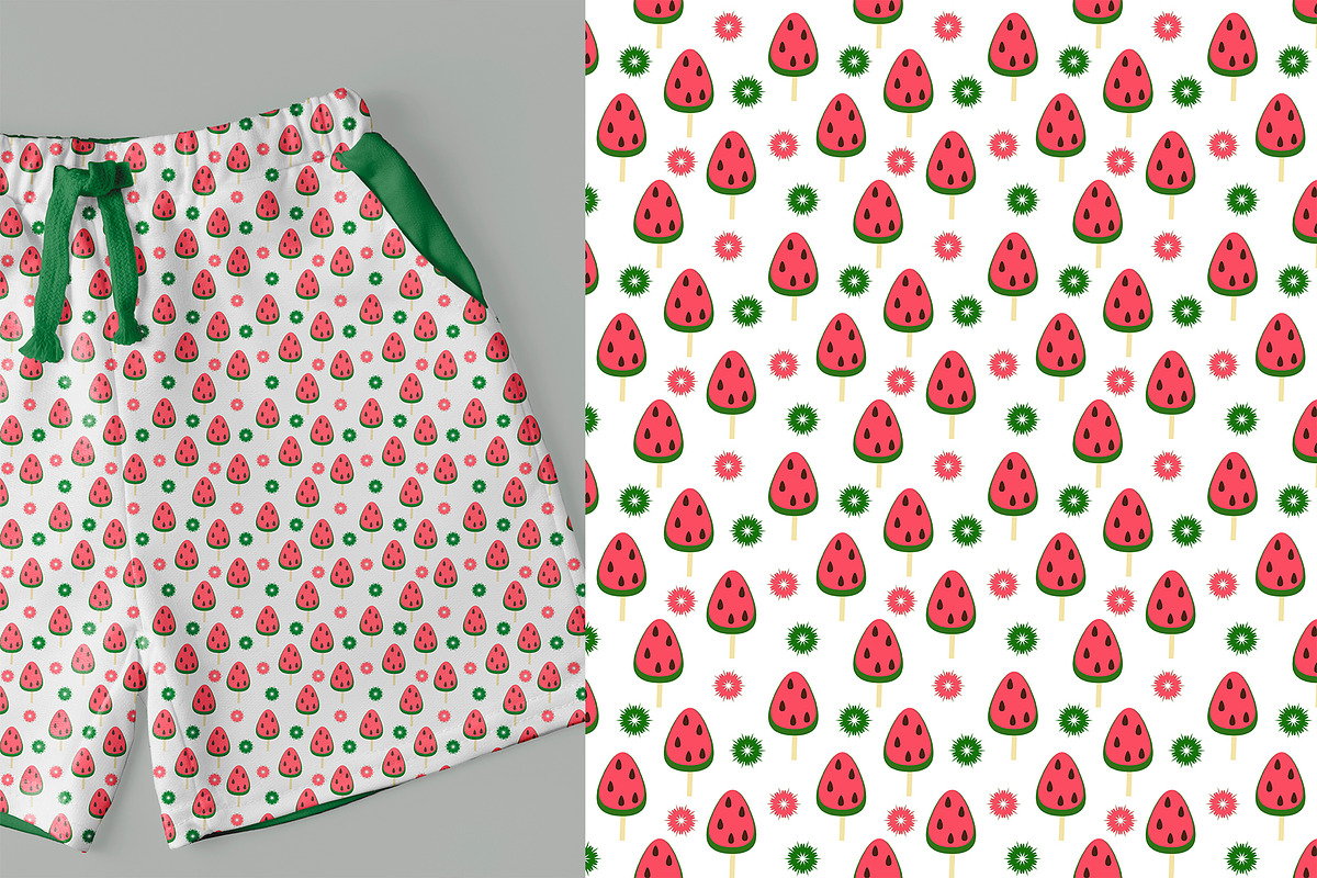 Sweet Ice Cream Patterns, a Pattern Graphic by YuliTeh_art (Photo 3 of 4)
