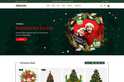 Treeland - Christmas Shopify Theme, a Shopify Template by Team90Degree (Thumbnail 1 of 3)