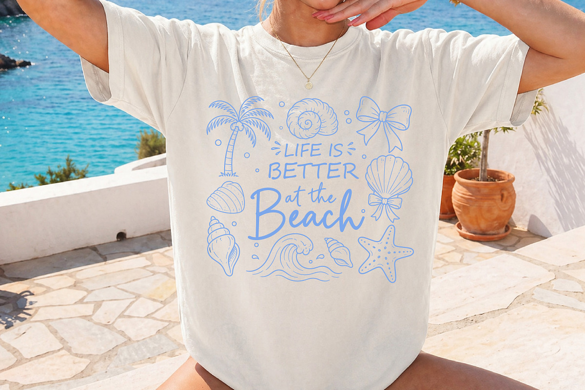 Life Is Better at the Beach PNG, a Seasonal Illustration by Libby Wishes (Photo 3 of 5)
