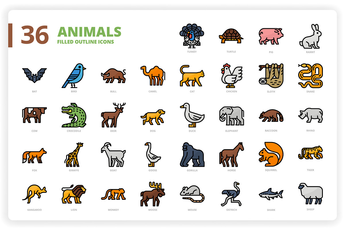 3,600 Icons x3 Styles, an Outline Icon by monkik (Photo 17 of 299)