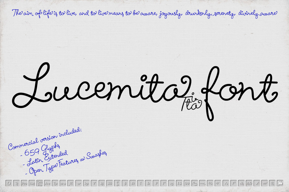 Lucemita font