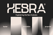 Hebra - Modern Sans Serif Font, a Sans Serif Font by Flawless And Co (Thumbnail 6 of 10)