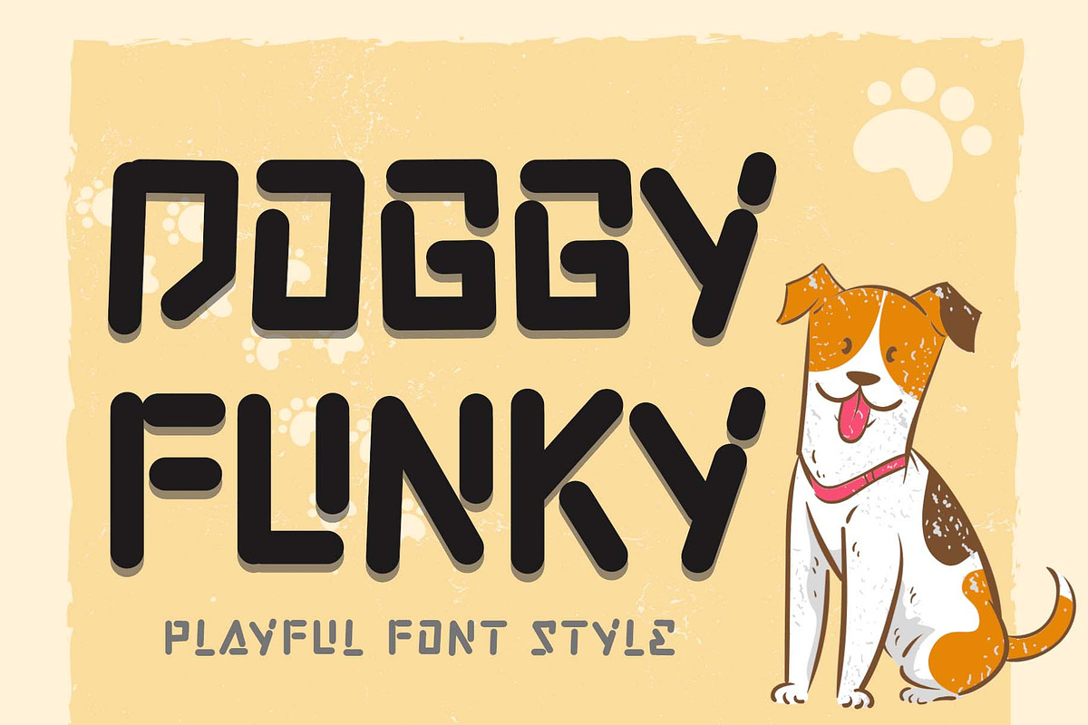 Doggy Funky, a Handwritten Font by Yoga Letter (Photo 1 of 6)