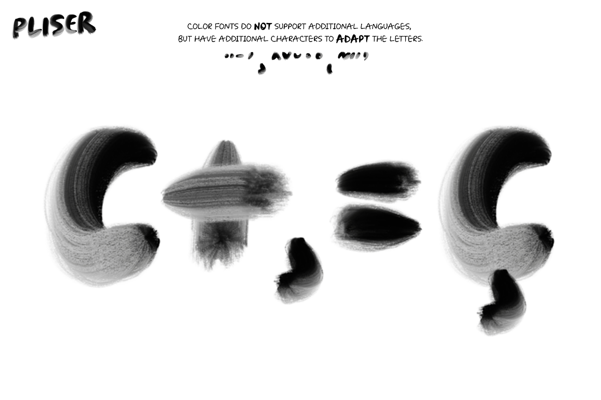 PLISER. OTF Painting font family., a Graphic by Luxfont (Photo 3 of 9)