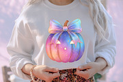 Coquette Pink Halloween Pumpkin PNG, an Illustration by designcity5 (Thumbnail 8 of 8)