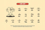 Retro Dental Mascot Illustration, a Healthcare Illustration by Decoconio Design (Thumbnail 4 of 8)