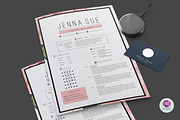 Floral resume package, a Resume Template by Chic templates (Thumbnail 3 of 4)