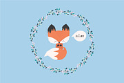 Little FOX in Autumn and Fall VECTOR, a Decorative Illustration by MooBeer (Thumbnail 2 of 4)