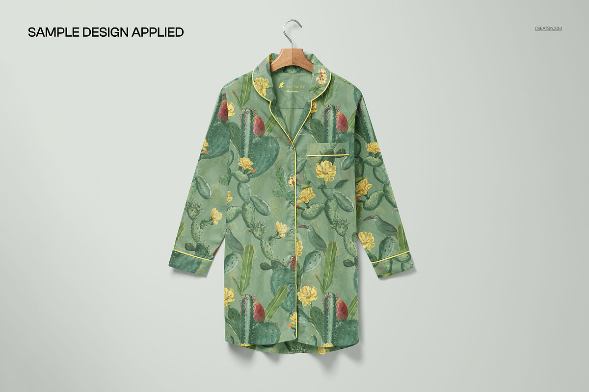 Nightdress Mockup Set, a Shirt Mockup by creatsy5 (Photo 4 of 10)