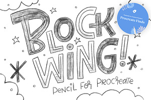Blockwing Procreate Pencil Brushes