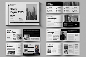White Paper Layout, a Brochure Template by ContestDesign