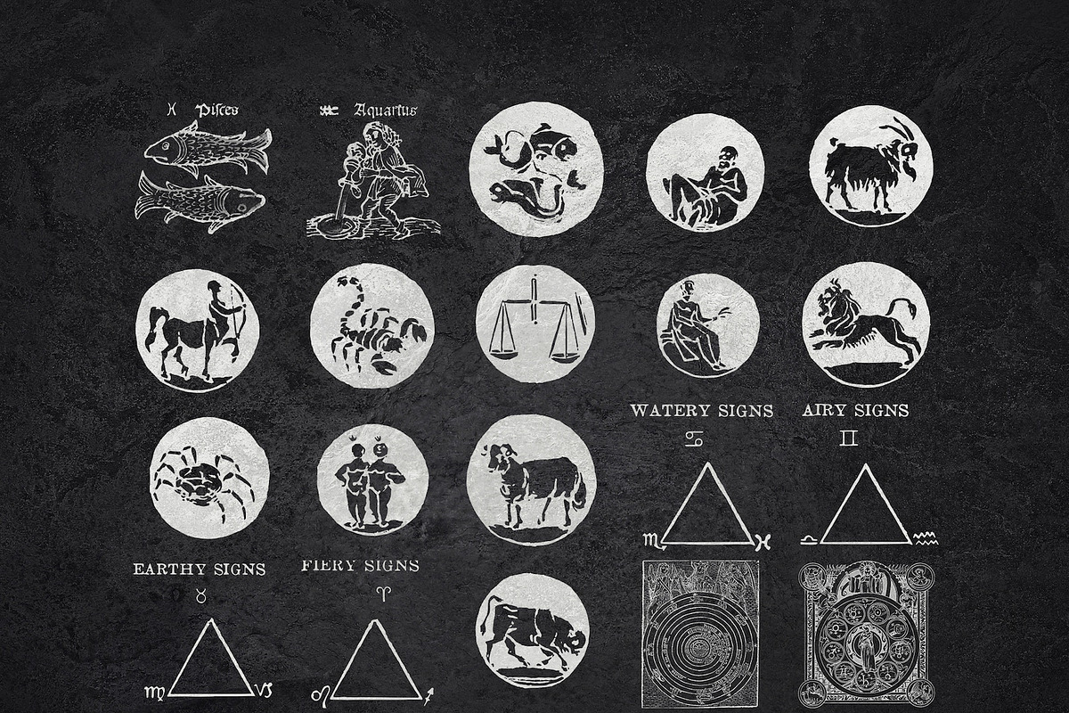 Procreate astrology brushes - stamps, a Brush Add-On by Endete & Mazak brushes (Photo 10 of 10)