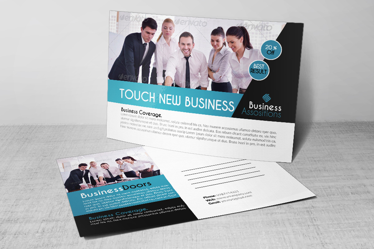 Business Finance Agency Postcard, a Card Template by Business Flyers (Photo 3 of 4)