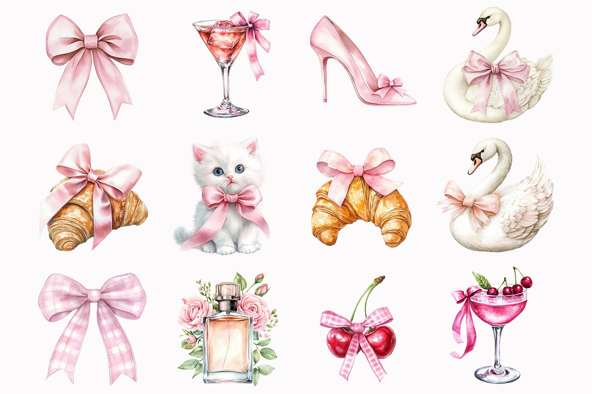 Coquette Clipart, an Illustration by Design Market (Photo 2 of 5)