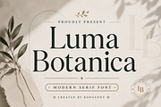 Luma Botanica - Modern Serif Font, a Serif Font by overlaytemplates (Thumbnail 1 of 5)