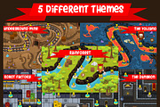 Game Level Map Pack - Horizontal, an Illustration by pzUH (Thumbnail 7 of 8)