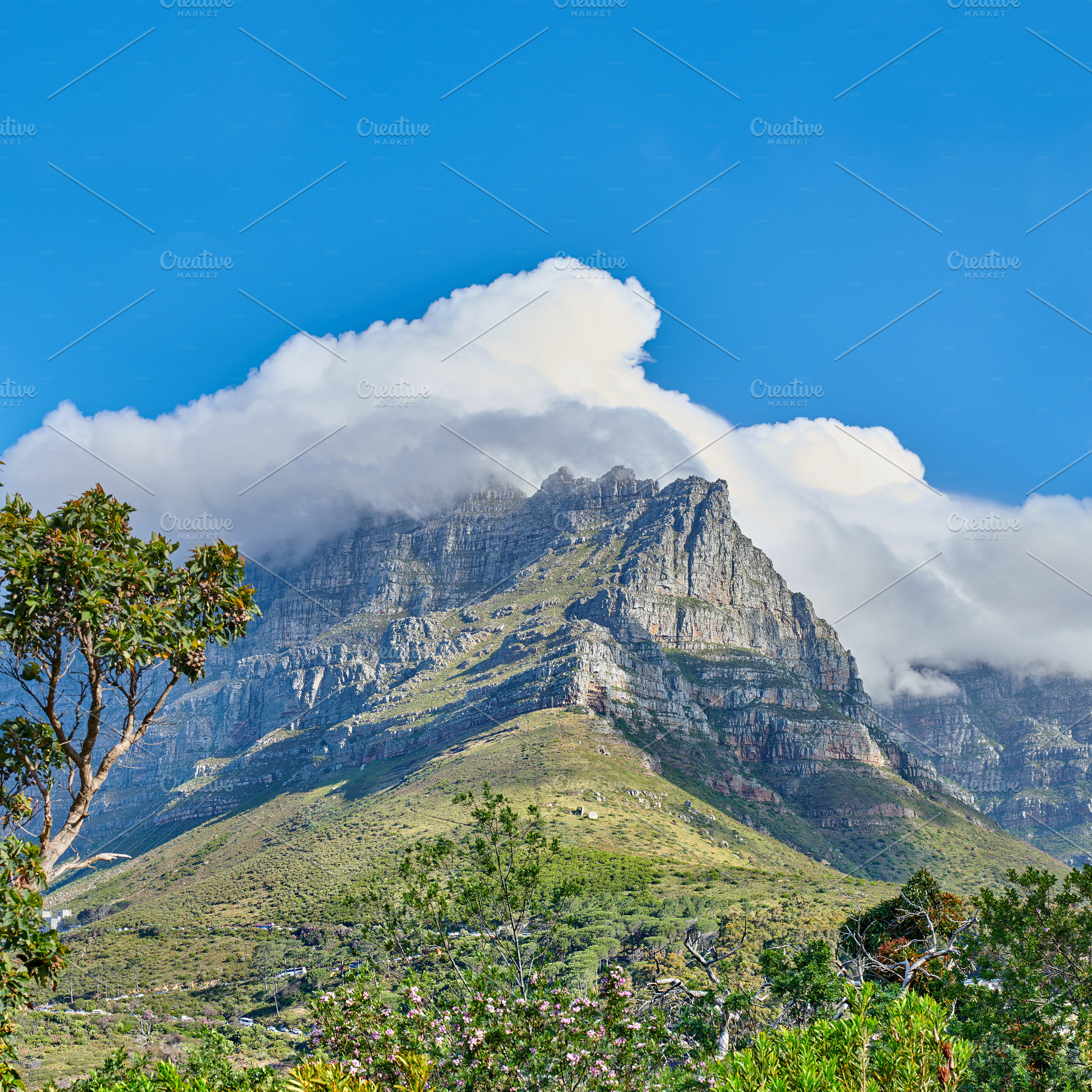 Table Mountain - Cape Town, a Photo by Peopleimages.com