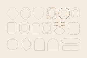 Vector Boho Logo Templates