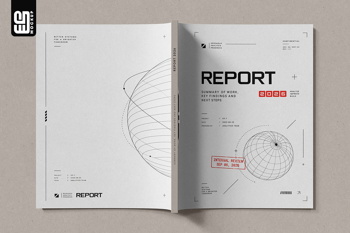 Fastener Spine Bound Book Mockup, an Advertising Mockup by SD Mockup (Photo 3 of 4)