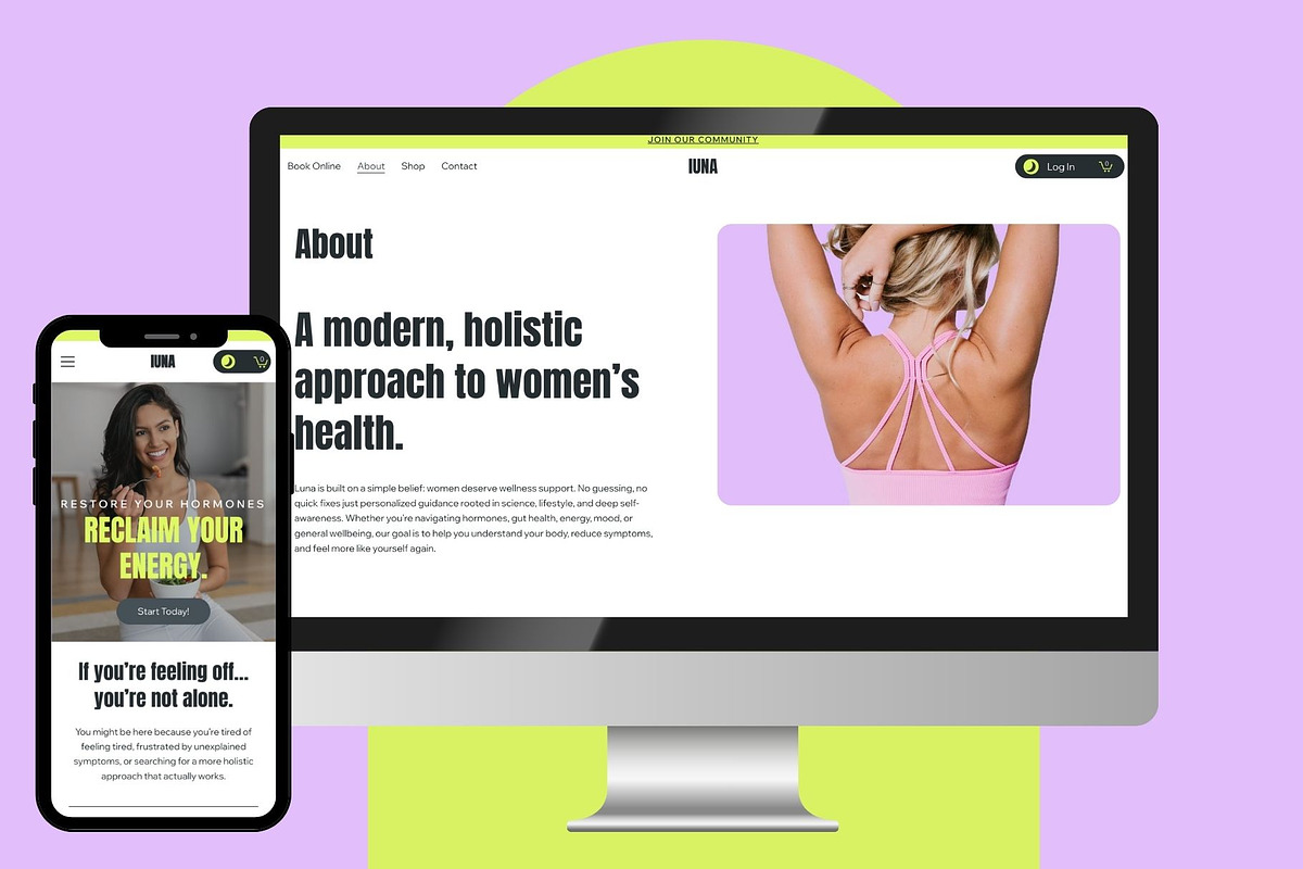 Luna - Bold Wix Studio Template, a Wix Template by Collette Collabs (Photo 2 of 4)