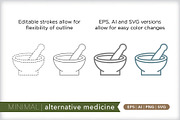 Minimal alternative medicine icons, an Outline Icon by Picture Window (Thumbnail 3 of 5)