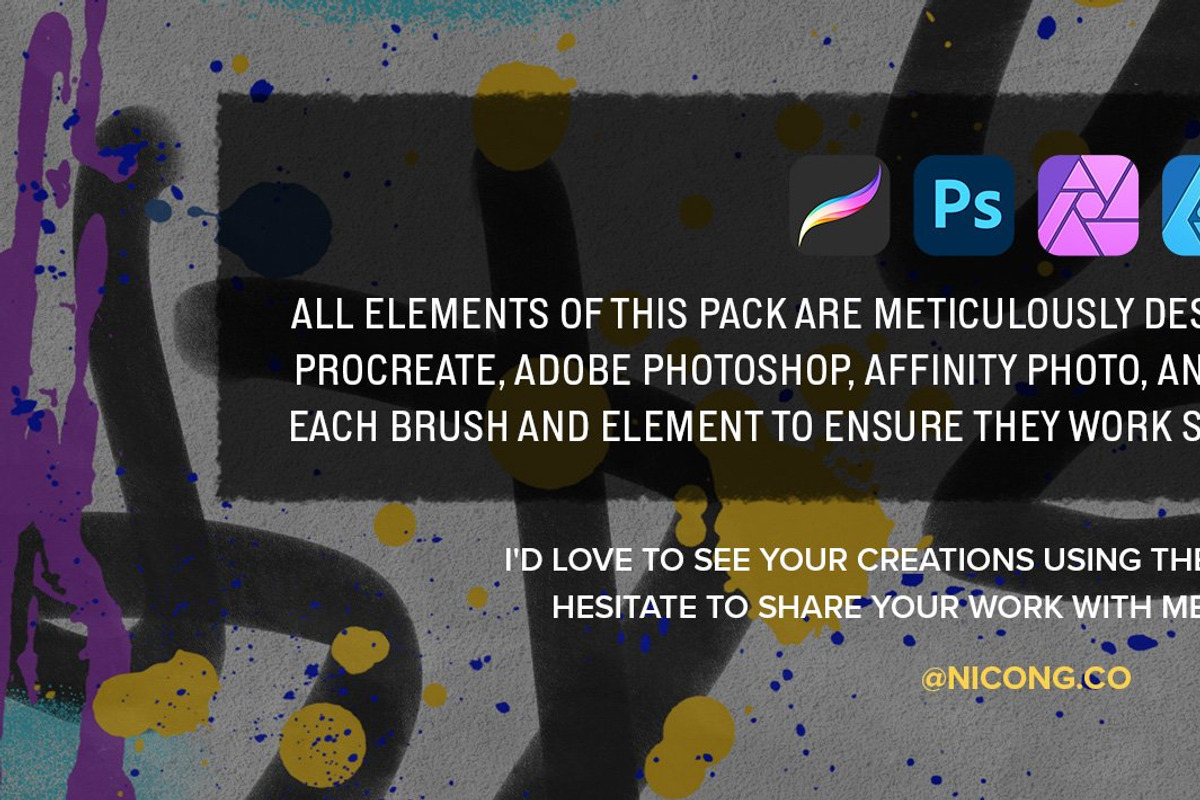 Graffiti Lettering Brush Toolbox, a Brush Add-On by Nico-Ng (Photo 18 of 20)