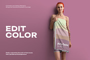 Mockup of a Large Bath / Beach Towel, a Household Mockup by Grow Design Craft Studio (Thumbnail 2 of 7)