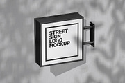 Street Sign Mockup (32 PSD Scenes), an Advertising Mockup by Traint (Thumbnail 22 of 50)