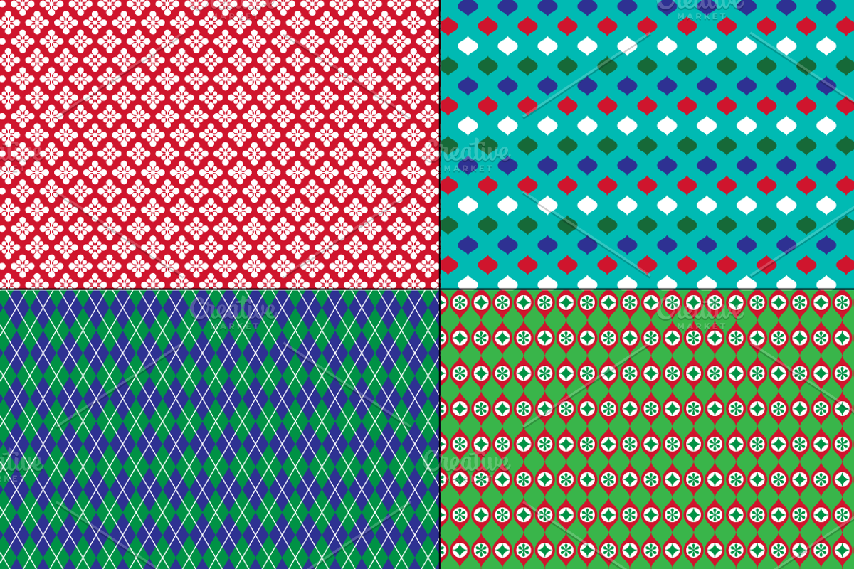Seamless Christmas Patterns, a Pattern Graphic by Melissa Held Designs (Photo 6 of 9)