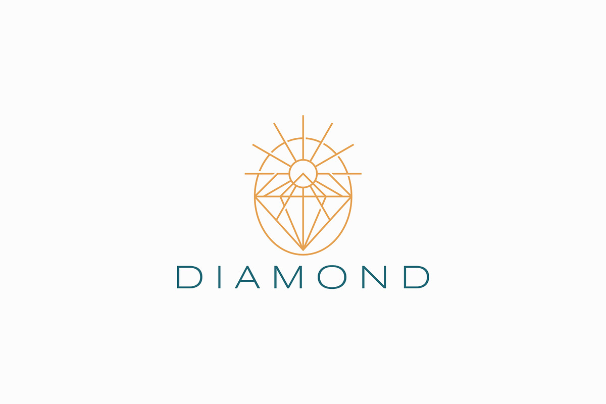 Diamond Logo Sunrise Abstract Symbol, a Branding & Logo Template by Signatoro (Photo 1 of 2)