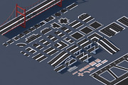 Roads, Rooftop & Street Elements, an Architecture 3D Model by multimedia4ds (Thumbnail 1 of 13)