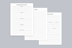 Generic Planning Pages Set V-17