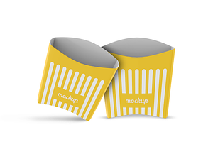 French Fries Box Mockup