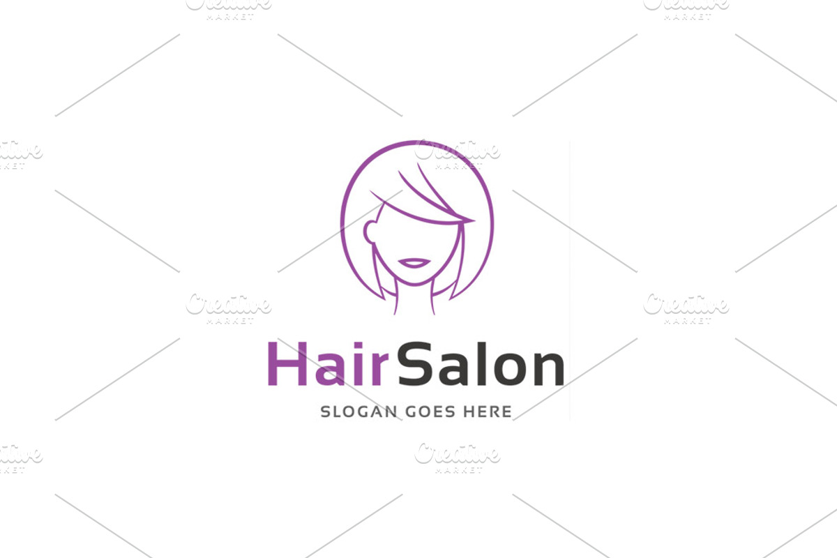 Hair Salon Logo, a Branding & Logo Template by WellMadePixel (Photo 1 of 5)