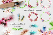 Boho-Chic Sakura Watercolor Set, an Illustration by PaperAndCrayons (Thumbnail 3 of 7)