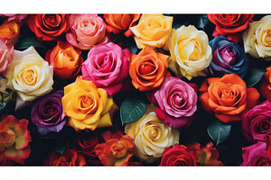 garden floral roses background ai, a Beauty & Fashion Photo by pikepicture